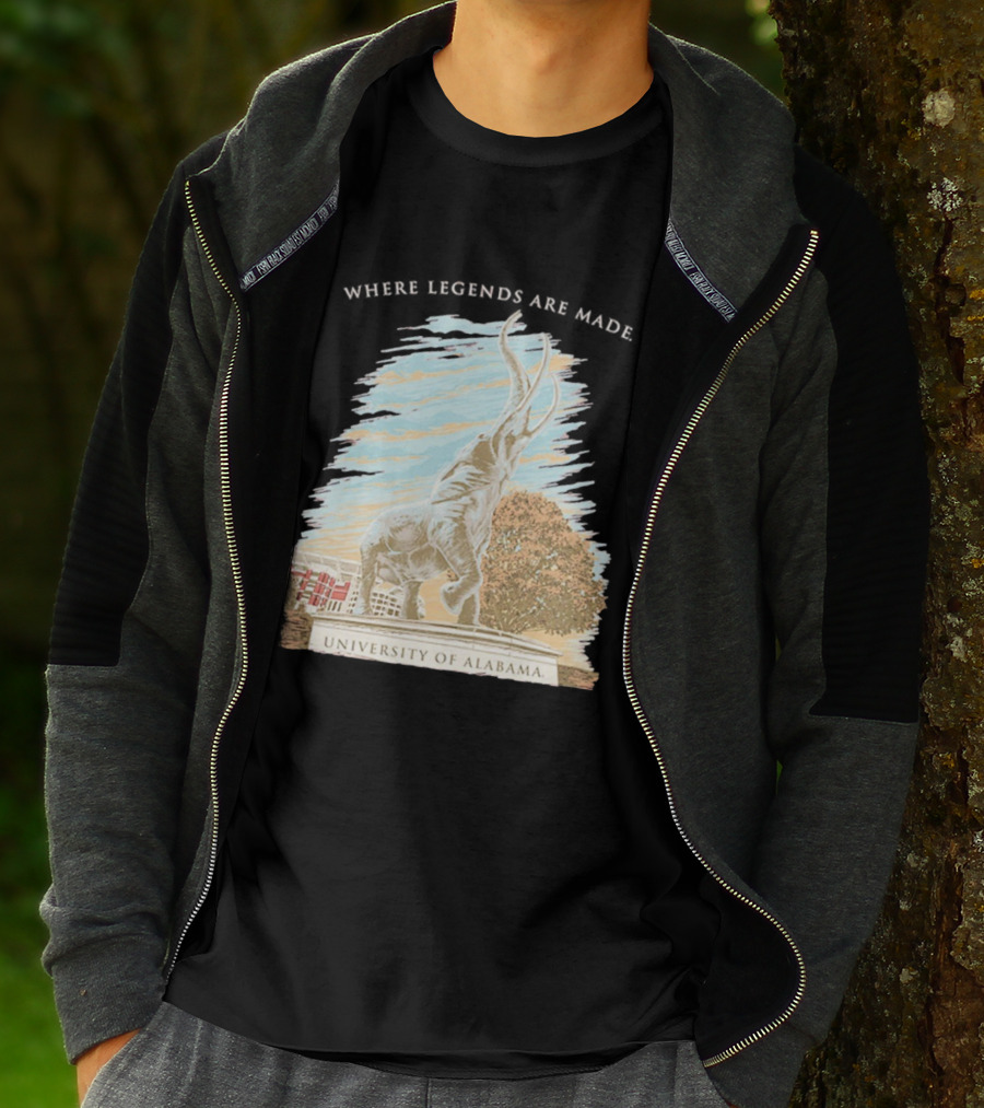 University Of Alabama Tuska Statue Where Legends Are Made T-Shirt