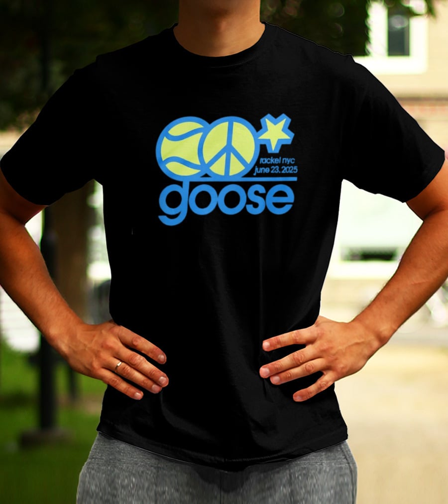 Goose Tennis Peace Star Event NYC June 23 2025 T-Shirt