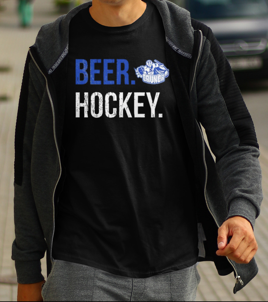 Syracuse Crunch Beer Hockey Enthusiast Apparel T-Shirt
