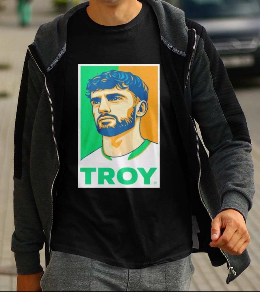 Troy Parrott Ireland Qualifiers Green White Orange T-Shirt