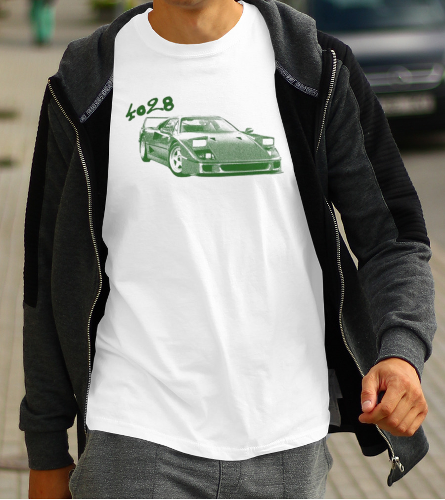 4028 Finley Classic Car Sketch T-Shirt