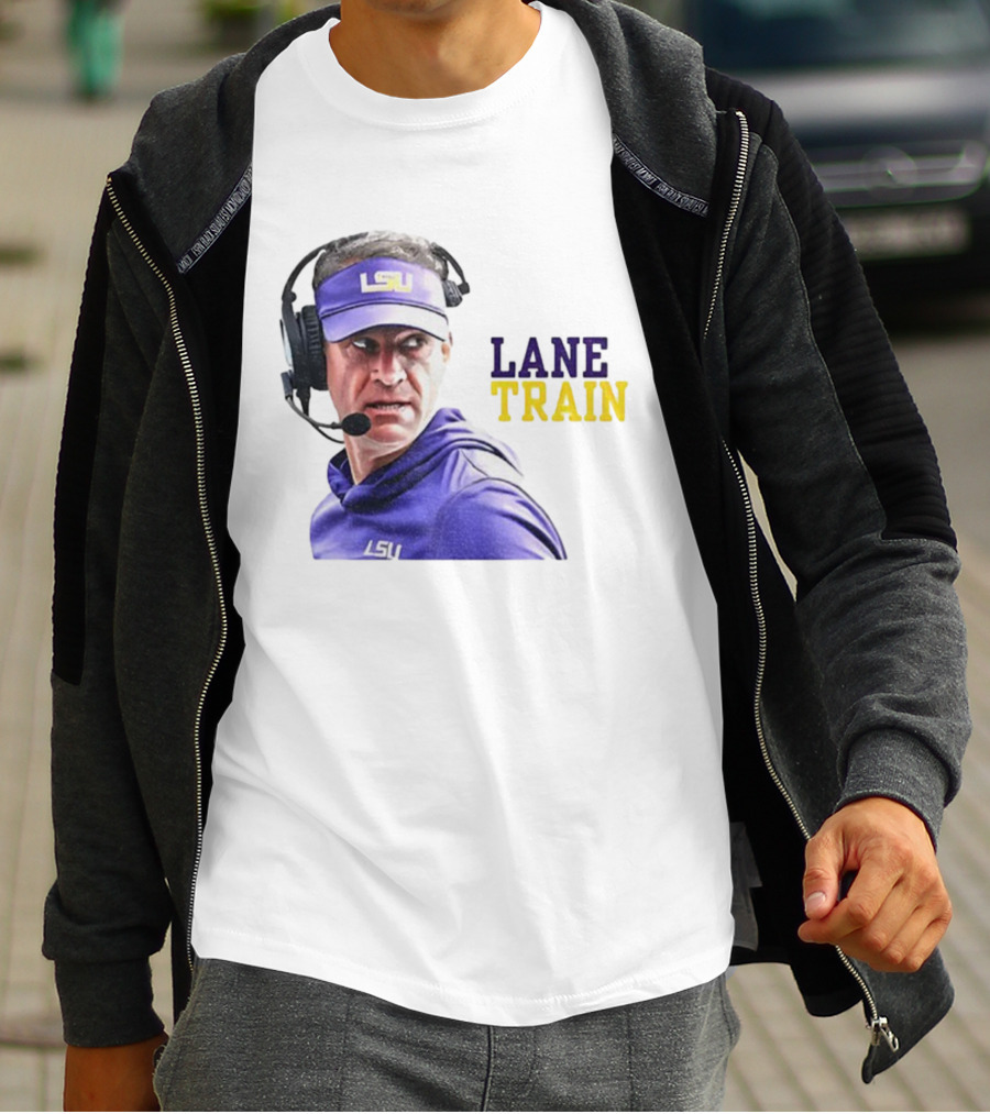 Lane Train Funny Coach LSU Tigers T-Shirt