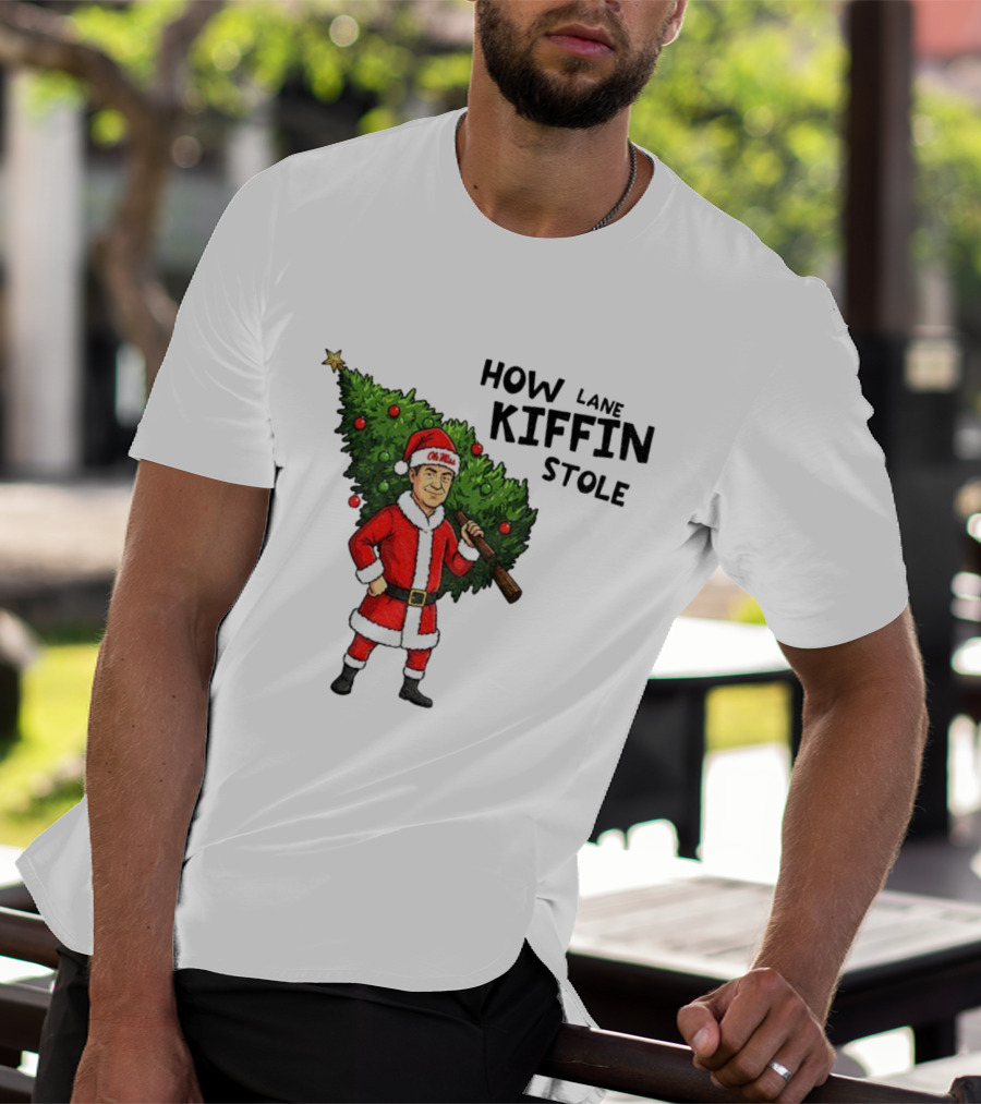 How Lane Kiffin Stole Christmas Ole Miss Santa Tree T-Shirt