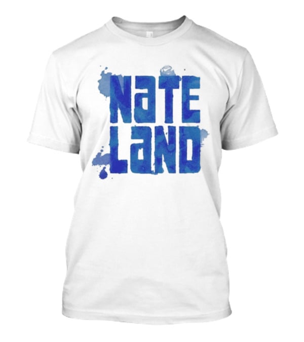 Nate Land Watercolor Reflection Text T-Shirt