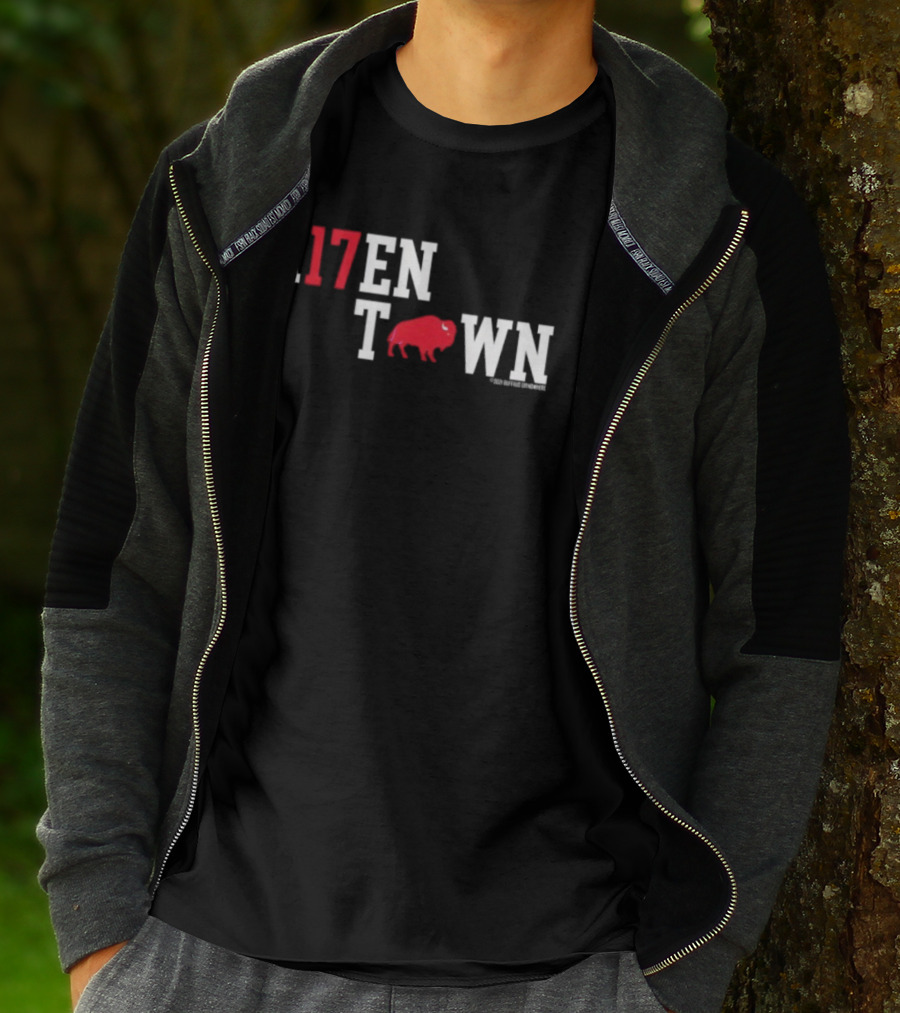 Buffalo Bills A17ENTOWN Red Bison Logo T-Shirt