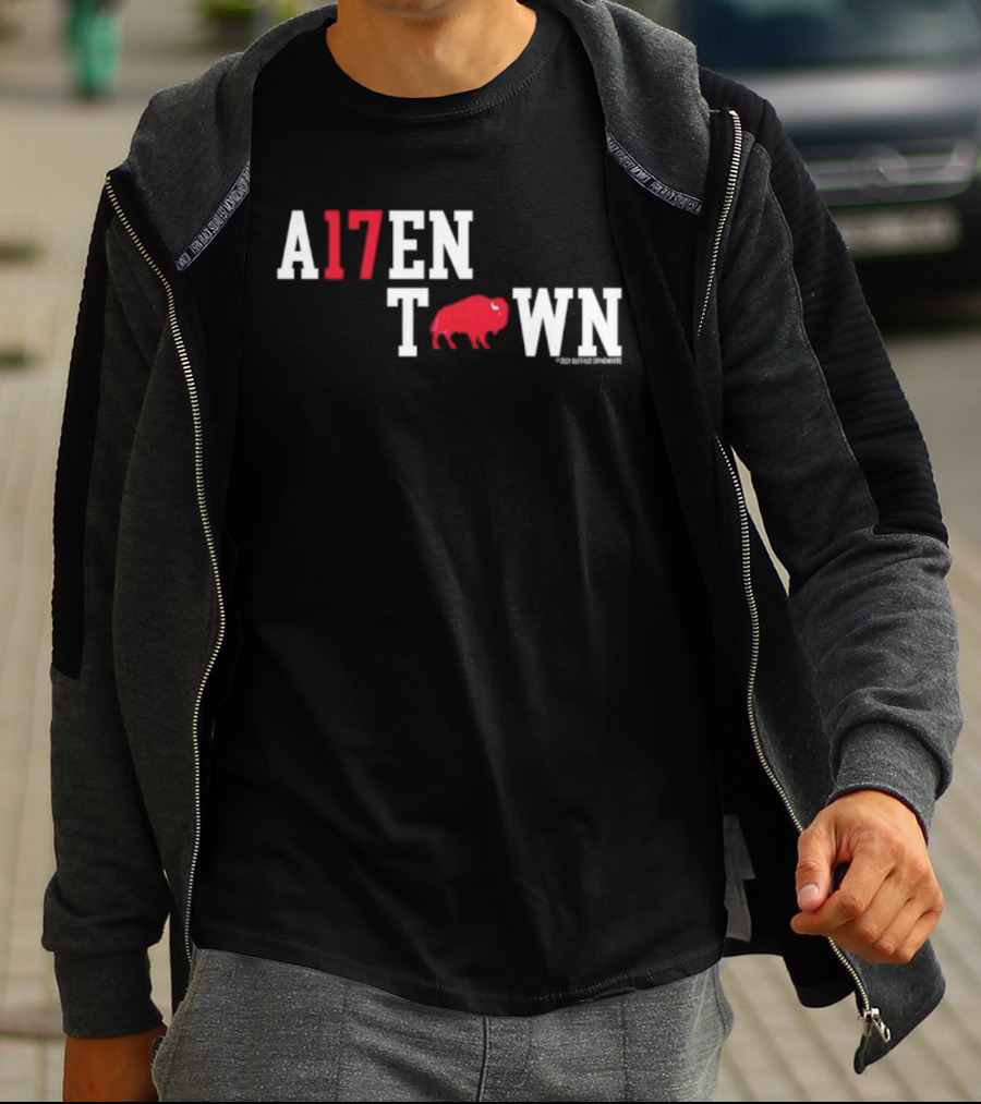 Buffalo Bills A17ENTOWN Red Bison Logo T-Shirt