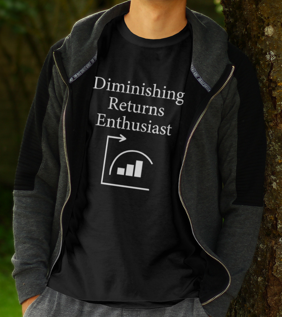 Diminishing Returns Enthusiast Economics Concept Chart T-Shirt