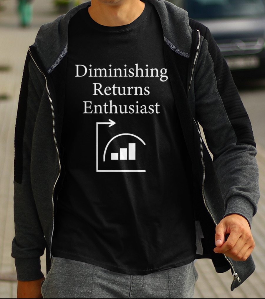 Diminishing Returns Enthusiast Economics Concept Chart T-Shirt