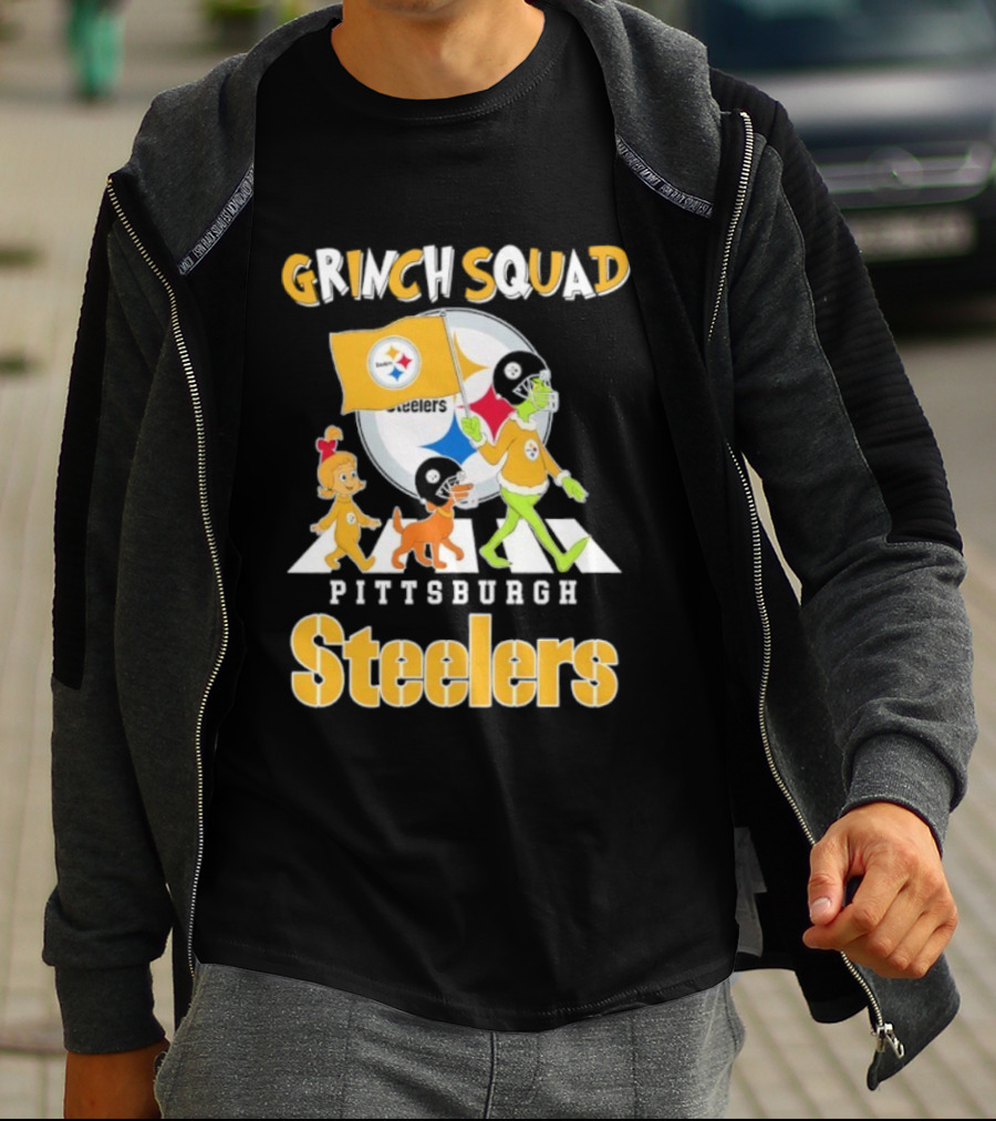 Grinch Squad Pittsburgh Steelers Cindy Lou Max T-Shirt