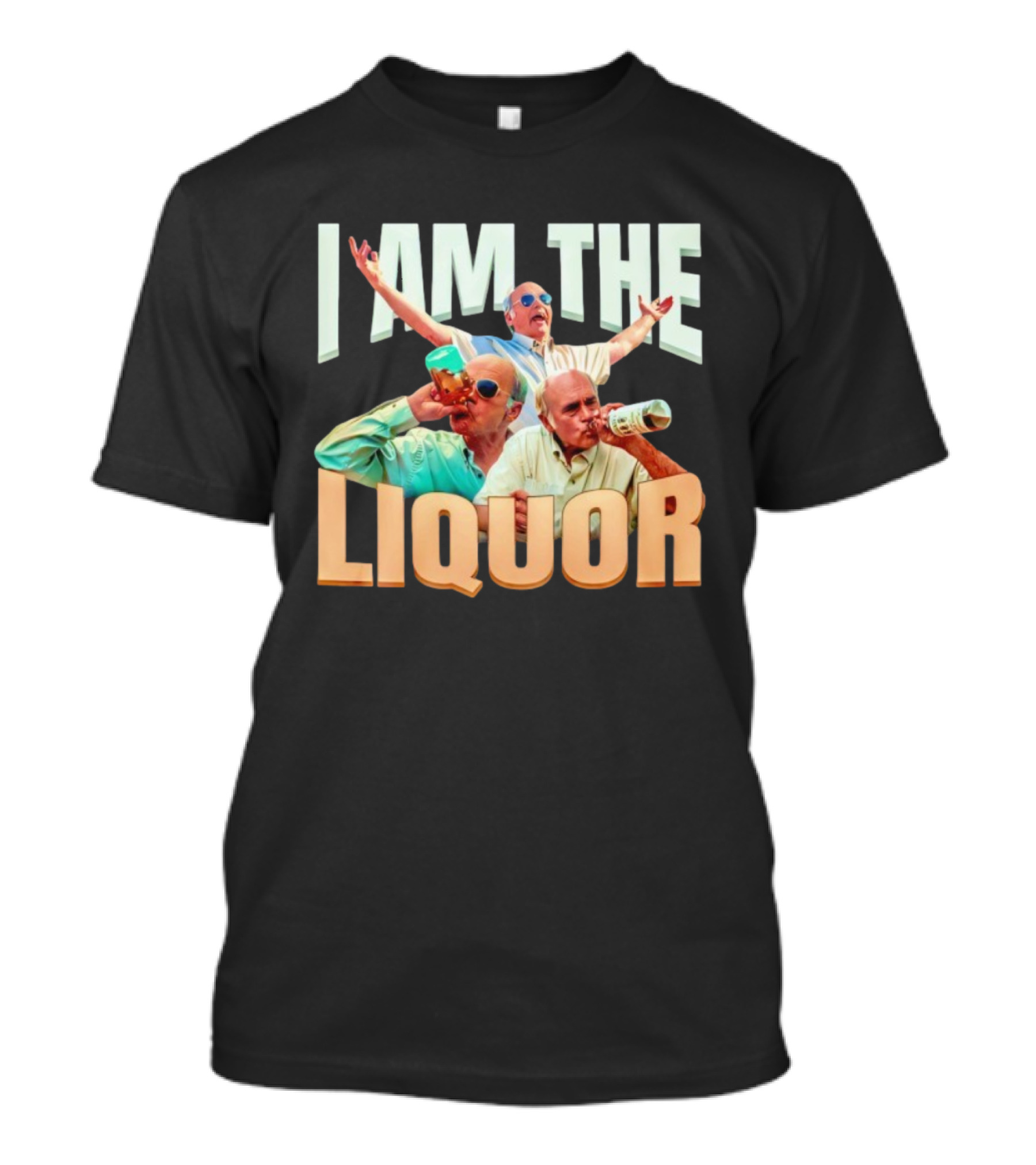 I Am The Liquor TV Show Character With Sunglasses And Drinking бутылка T-Shirt