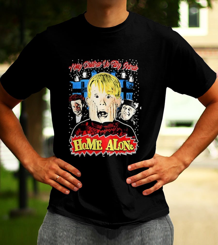 Merry Christmas Ya Filthy Animal Kevin Home Alone Wet Bandits T-Shirt