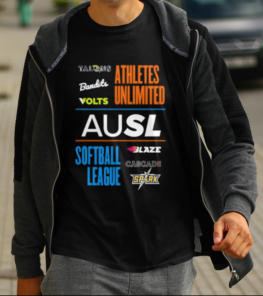Talons Bandits Volts Athletes Unlimited AUSL Softball League Blaze Cascade Spark T-Shirt