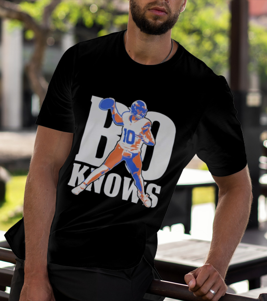 Bo Knows Football Inspired By Bo Nix Denver Broncos T-Shirt