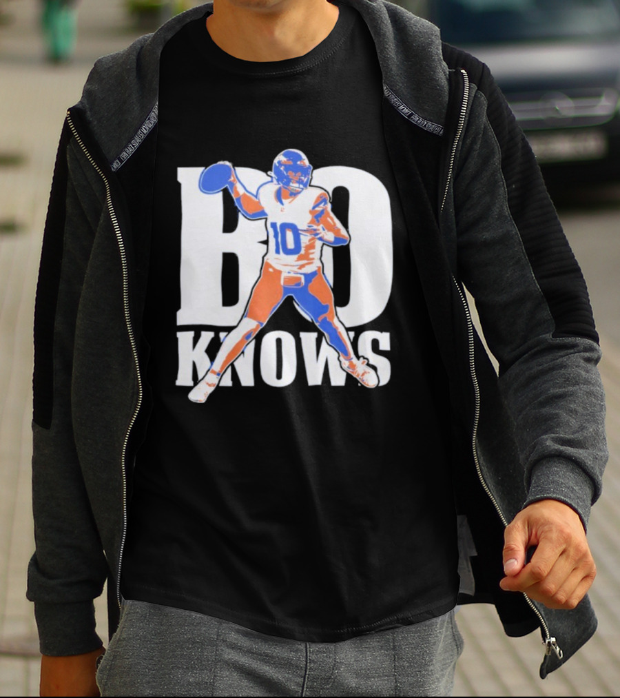 Bo Knows Football Inspired By Bo Nix Denver Broncos T-Shirt