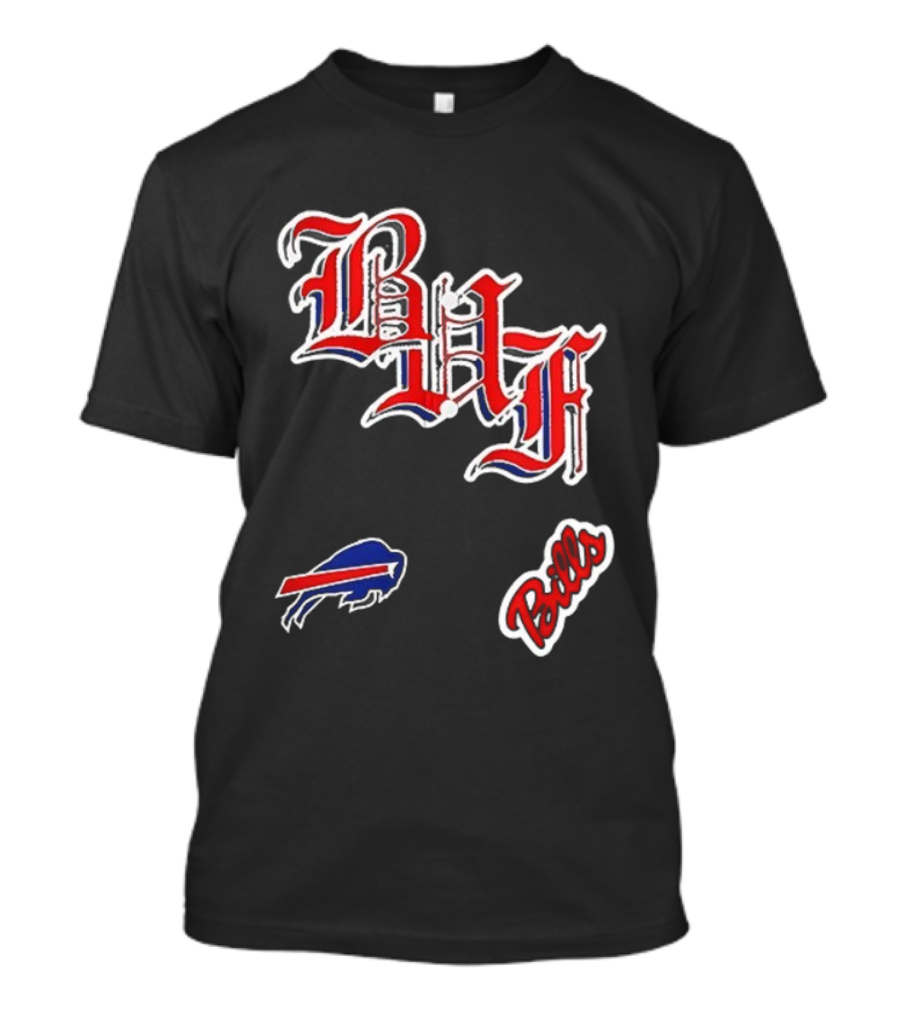 Buffalo Bills BAF Vintage Style Symbol And Script T-Shirt