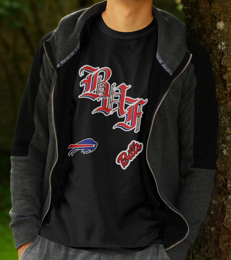 Buffalo Bills BAF Vintage Style Symbol And Script T-Shirt