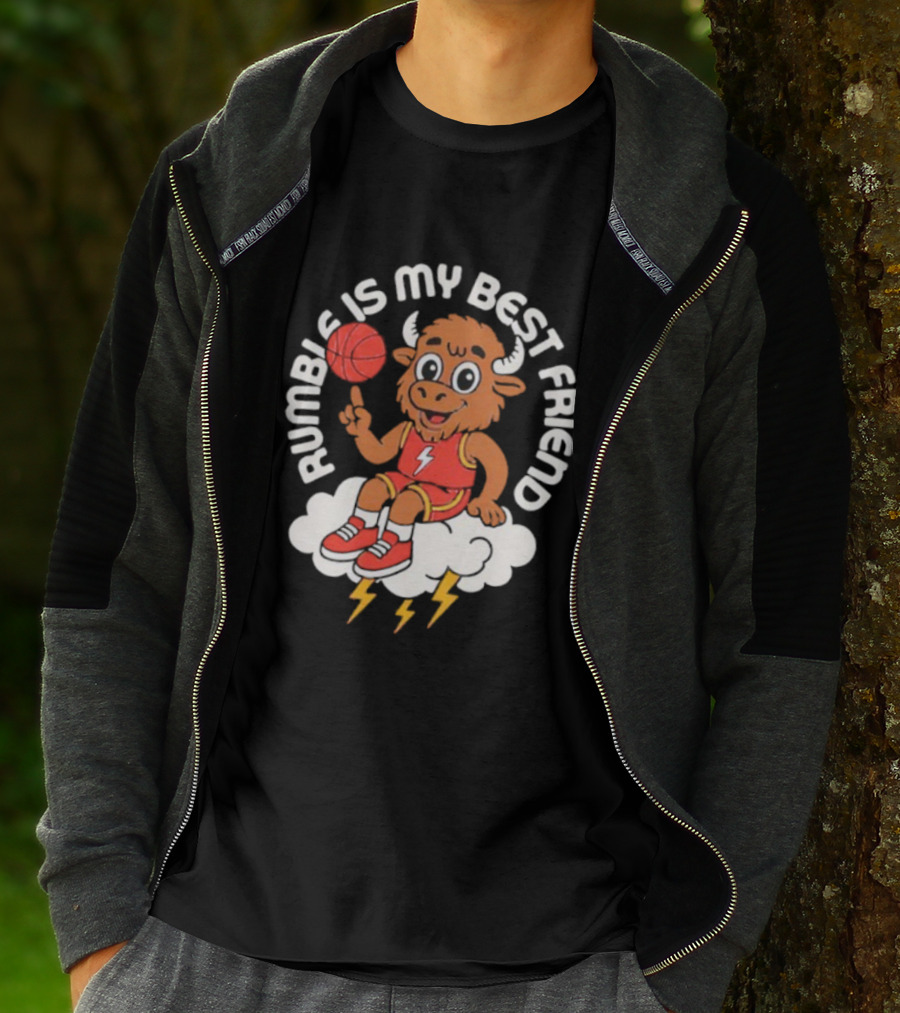 OKC Basketball Rumble Mascot Friendship Fan Favorite T-Shirt