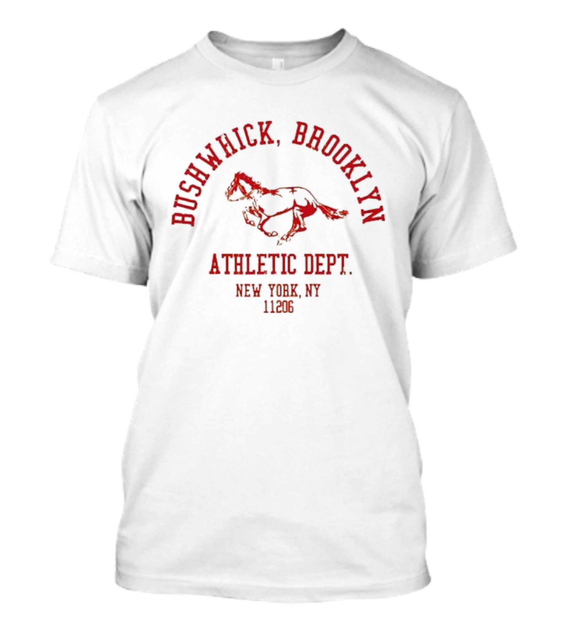 Bushwick Brooklyn NY Athletic Dept New York City 1980 Bulldog T-Shirt