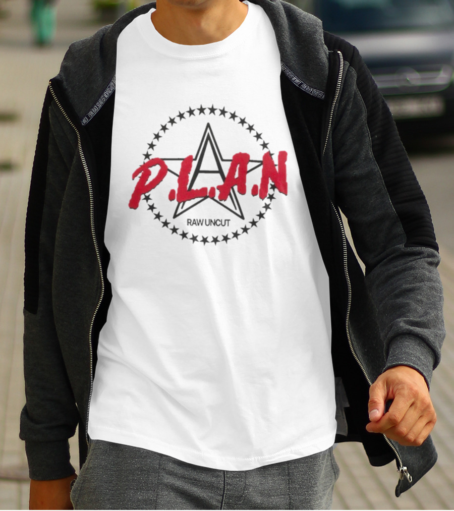 P.L.A.N Raw Uncut Star Emblem T-Shirt