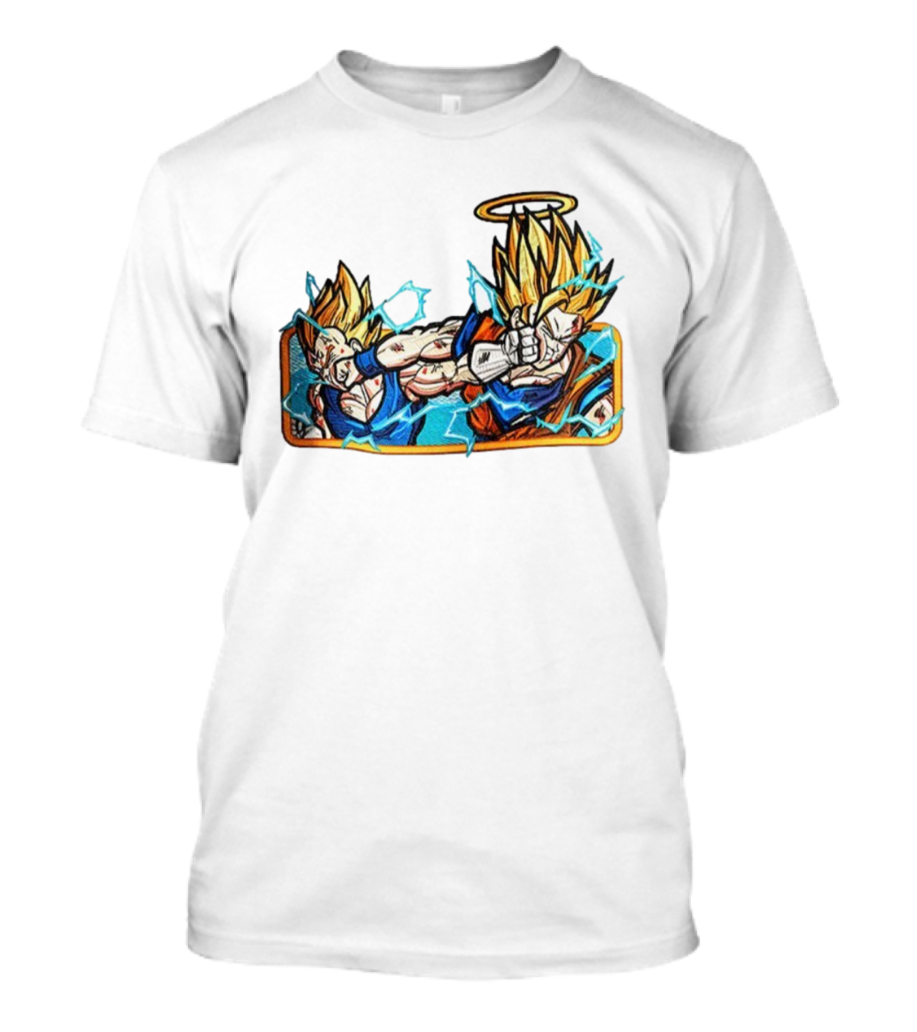 Super Saiyan Son Goku Dragonball Anime Saiyan Pride Lightning Aura Battle T-Shirt
