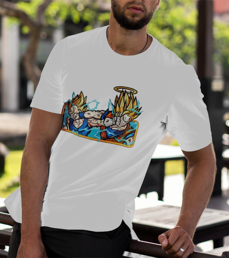 Super Saiyan Son Goku Dragonball Anime Saiyan Pride Lightning Aura Battle T-Shirt