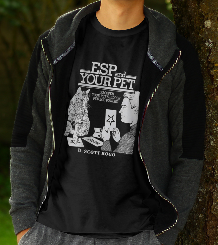 ESP And Your Pet Discover Hidden Psychic Powers By D. Scott Rogo T-Shirt