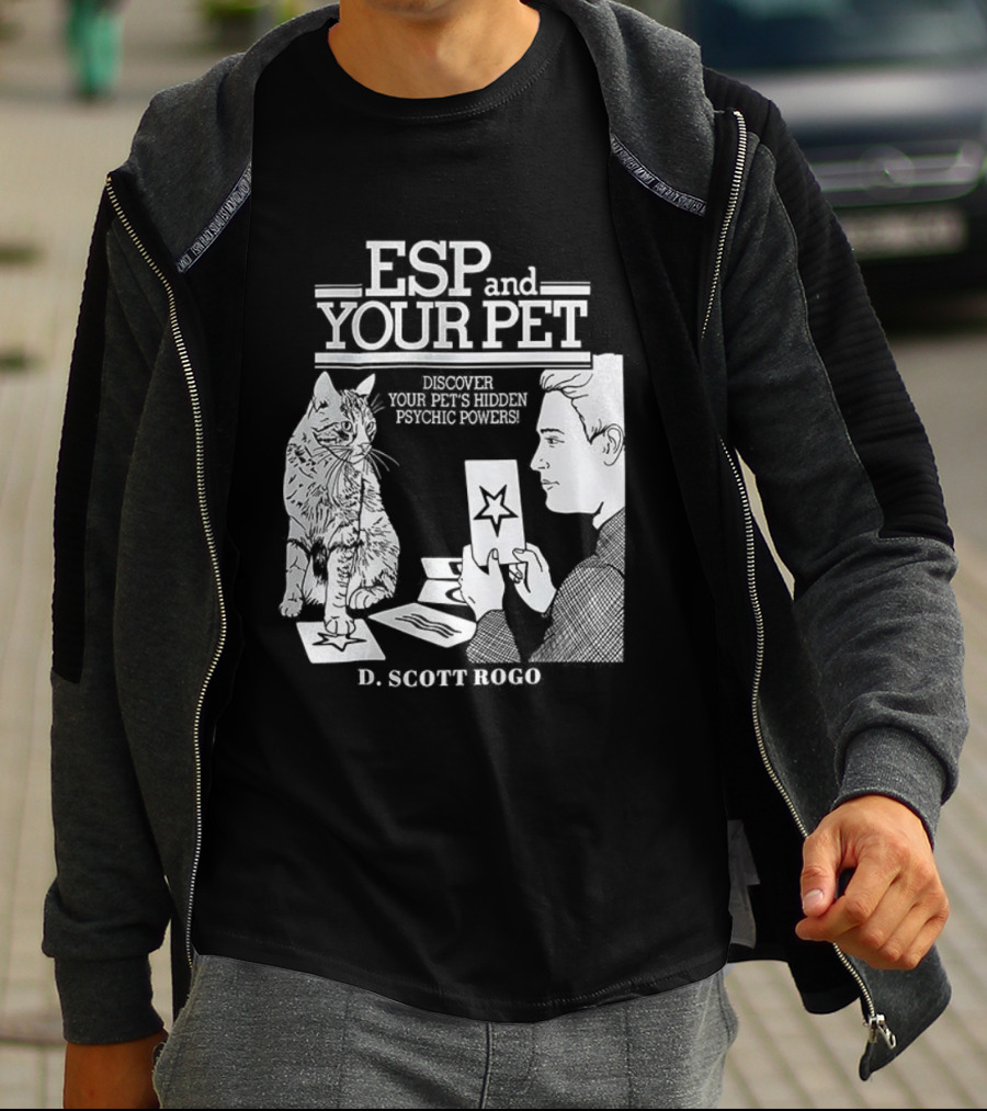 ESP And Your Pet Discover Hidden Psychic Powers By D. Scott Rogo T-Shirt
