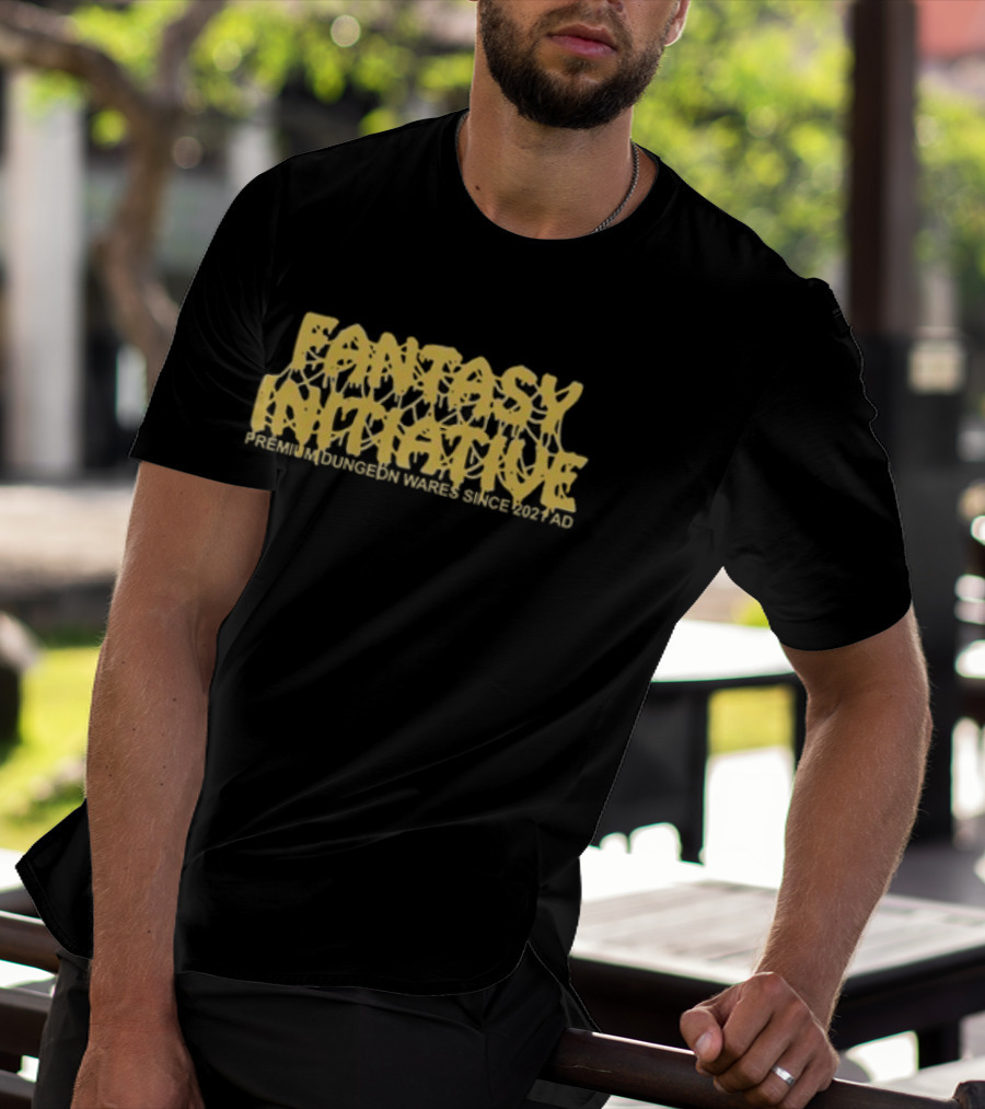 Fantasy Initiative Never Dungeon Three Sided Die 20 T-Shirt