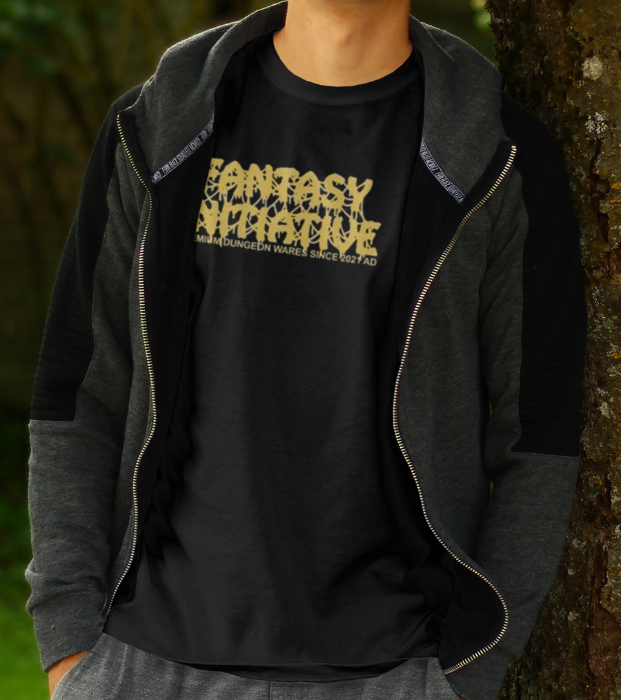Fantasy Initiative Never Dungeon Three Sided Die 20 T-Shirt