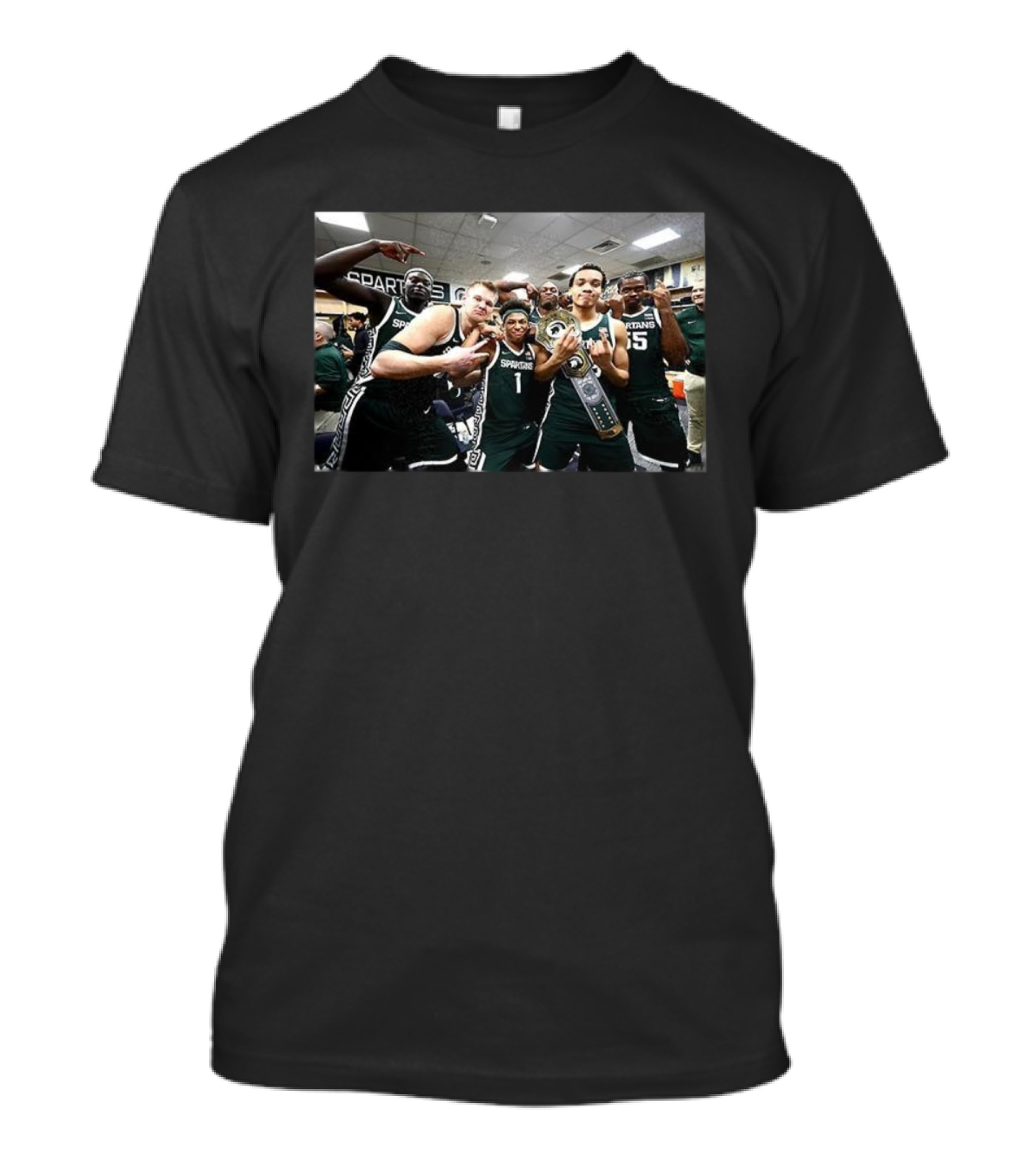 Michigan State Spartans Men's Basketball Championship Celebration T-Shirt