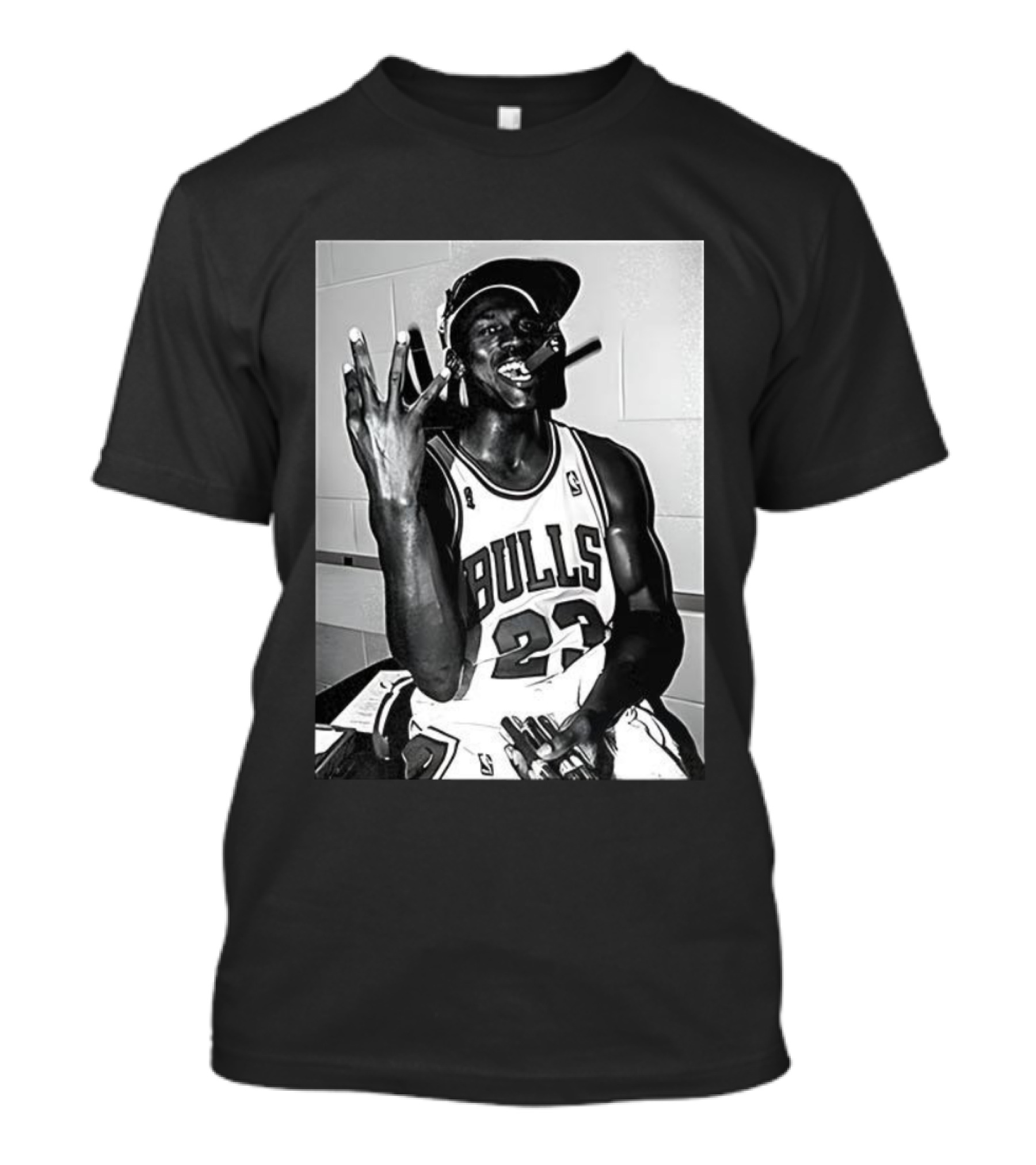 Chicago Bulls Michael 23 Cigar Celebration 4x Champions T-Shirt