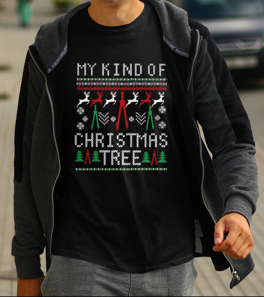My Kind Of Christmas Tree Reindeer T-Shirt
