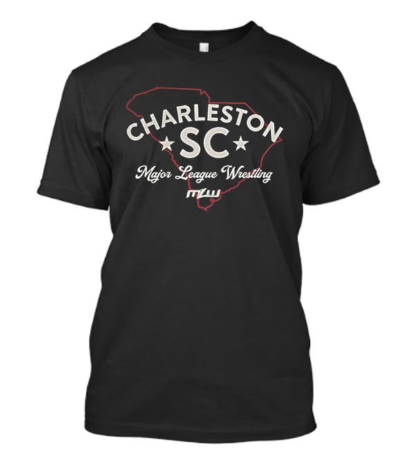 Charleston SC Major League Wrestling South Carolina Outline T-Shirt