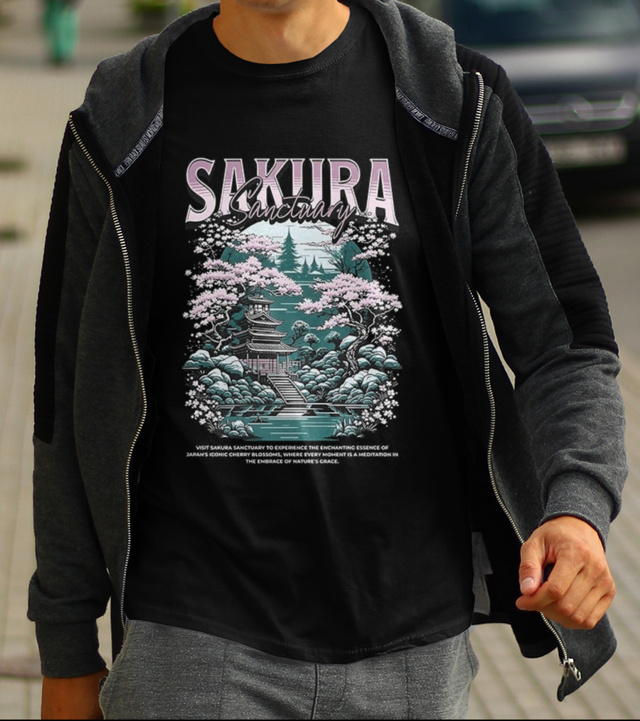 Visit Sakura Sanctuary Experience Nature's Beauty T-Shirt