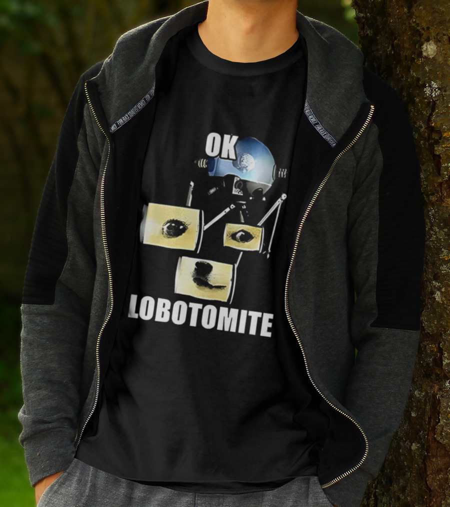 OK Lobotomite Helmet Style Doge Meme Fallout Theme T-Shirt