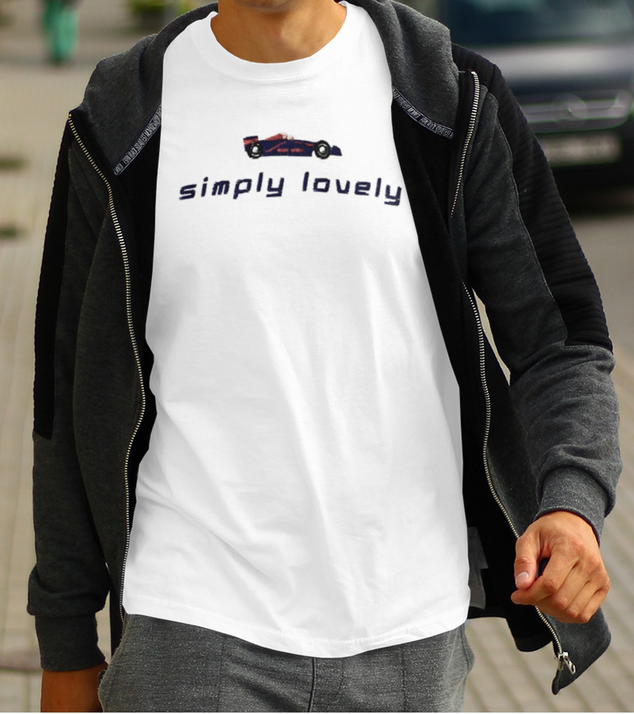 F1 Max Verstappen Simply Lovely Racing Car Design T-Shirt