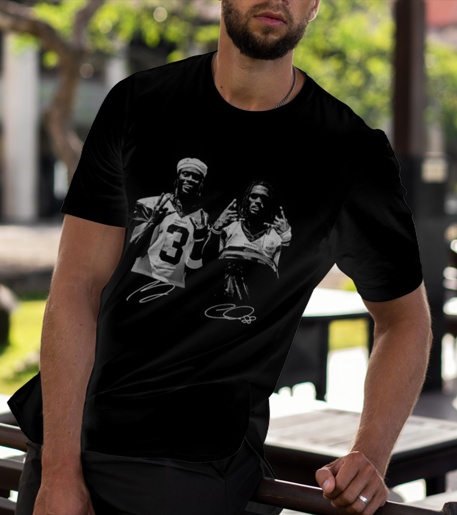George Pickens And Ceedee Lamb Dallas Football American Signature Graphic T-Shirt