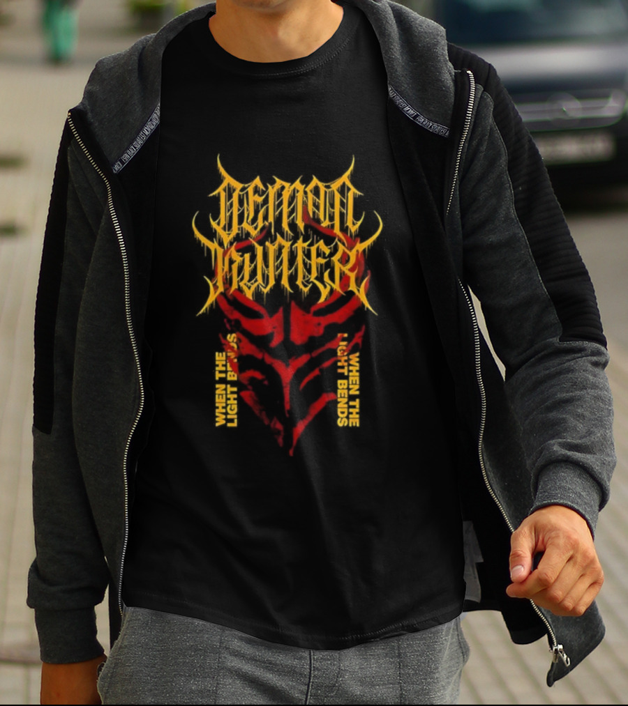 Demon Hunter Fiery Mask When The Light Bends T-Shirt
