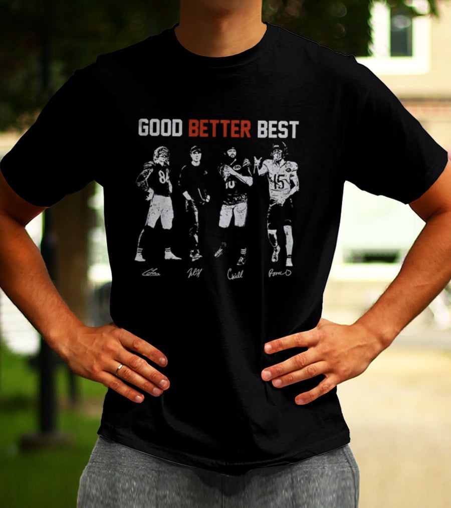 GOOD BETTER BEST CHICAGO BEARS FOOTBALL PLAYERS SIGNATURES VINTAGE T-Shirt