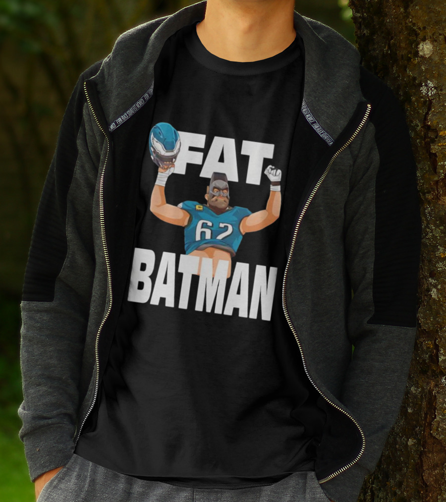 Philadelphia Eagles 62 Fat Batman Football Parody T-Shirt