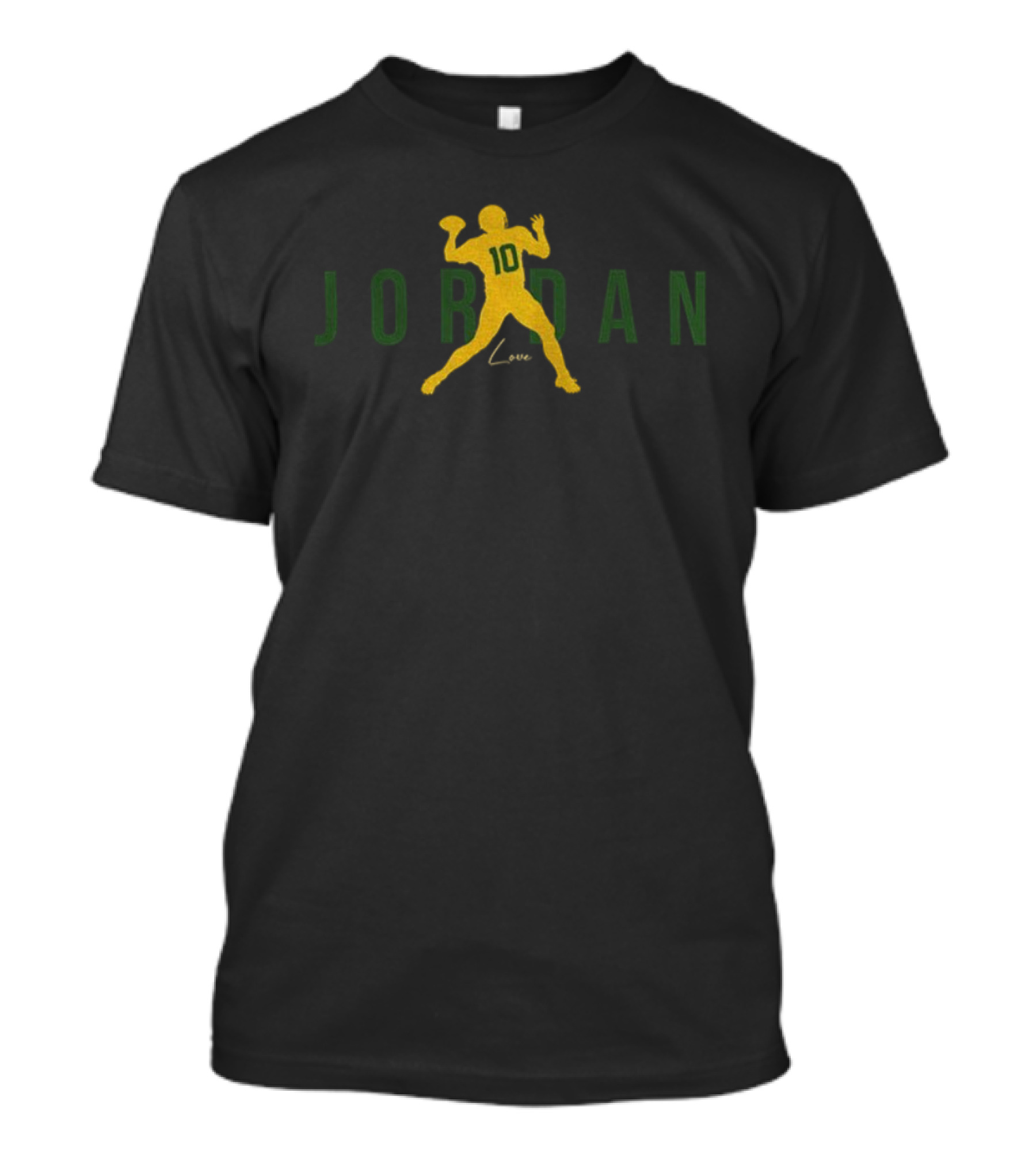 Jordan Love Air Quarterback 10 Green Bay Packers NFL Football Signature T-Shirt