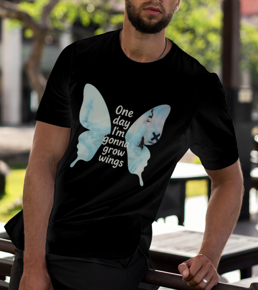 Radiohead One Day I’m Gonna Grow Wings Butterfly Album Art Concept T-Shirt