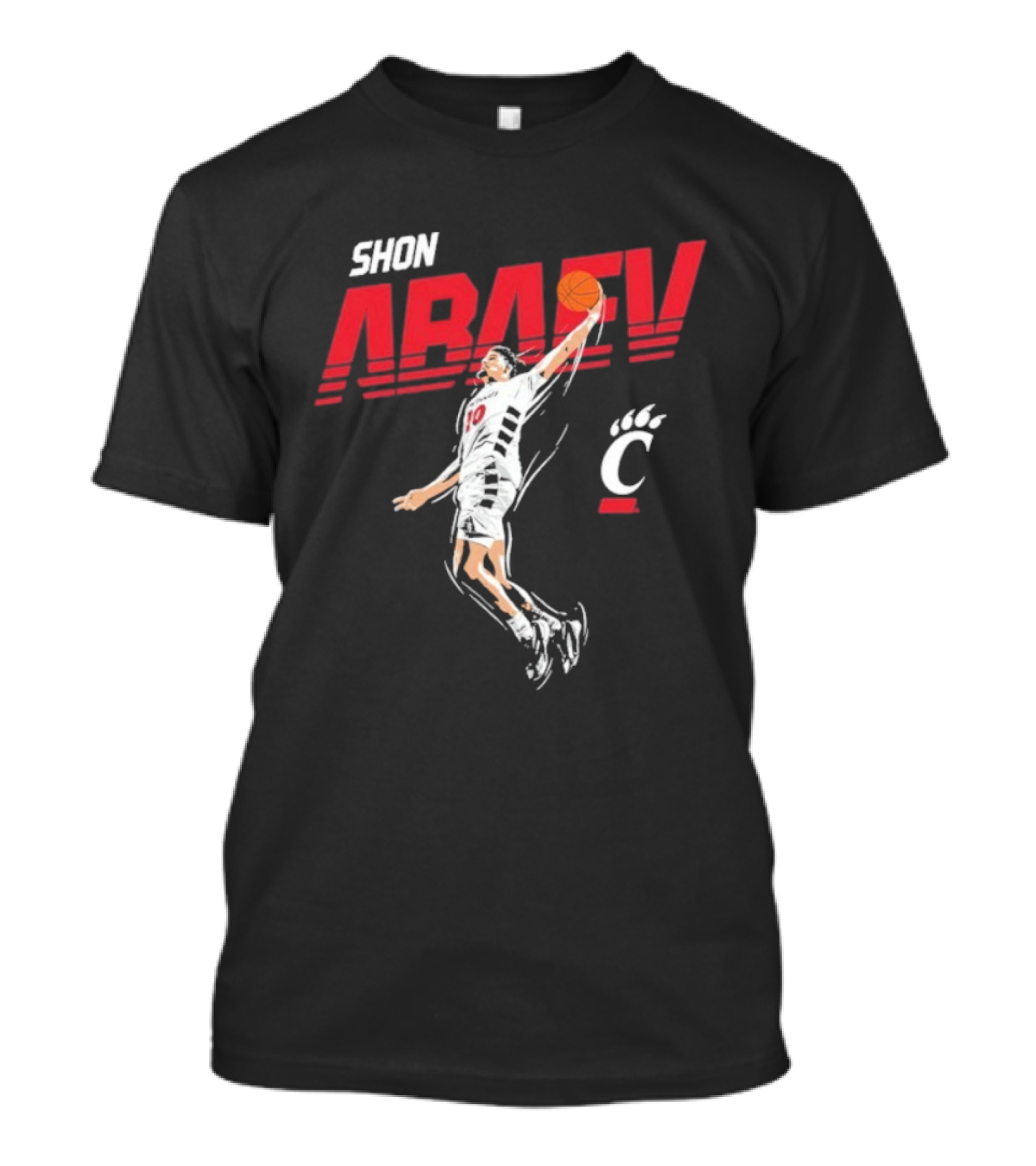 Shon Abaev Slam Dunk Cincinnati Bearcats Basketball T-Shirt