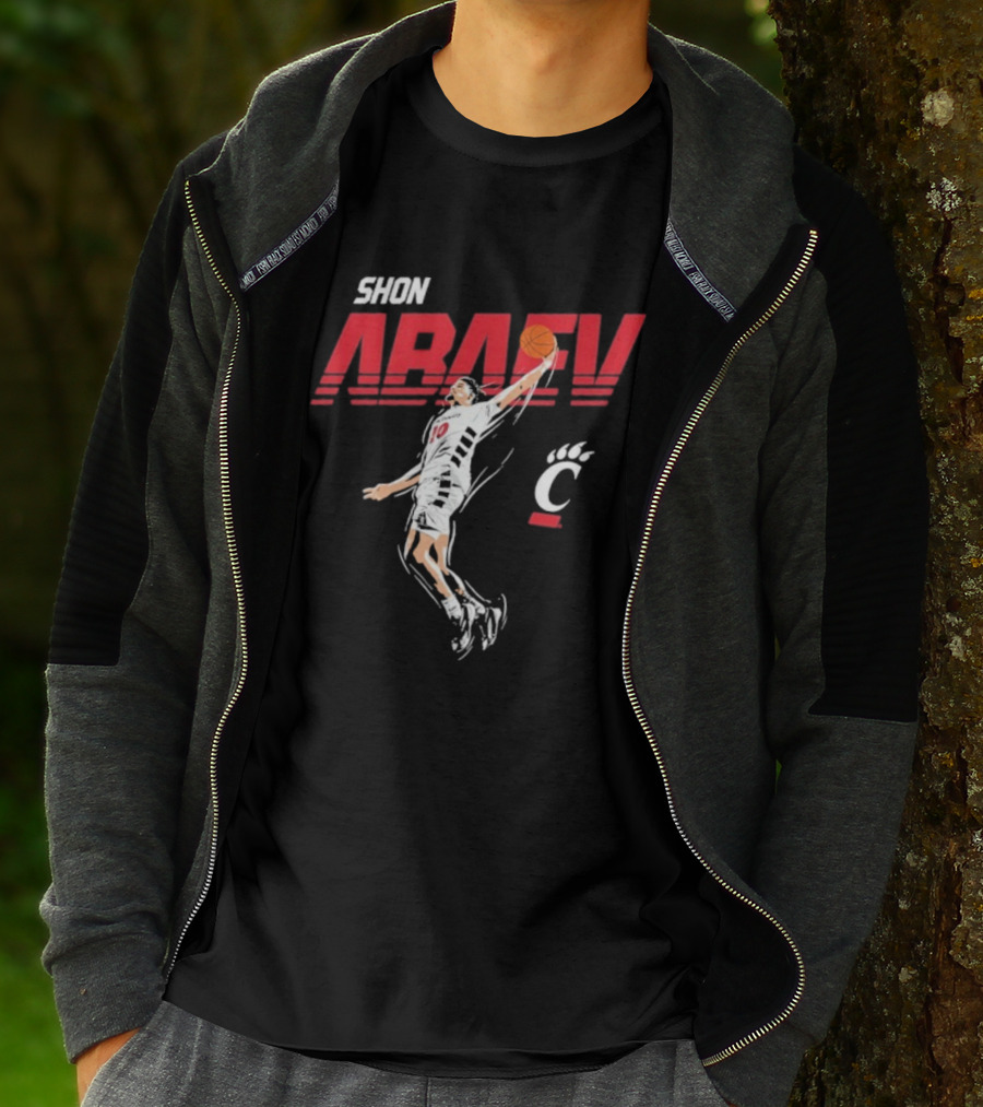 Shon Abaev Slam Dunk Cincinnati Bearcats Basketball T-Shirt