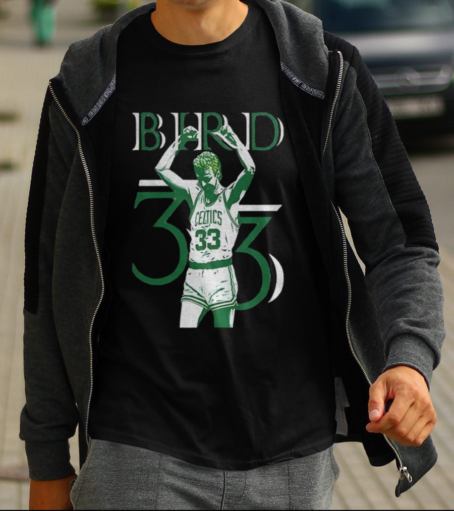 Boston Celtics Larry Bird 33 NBA Basketball Legend T-Shirt