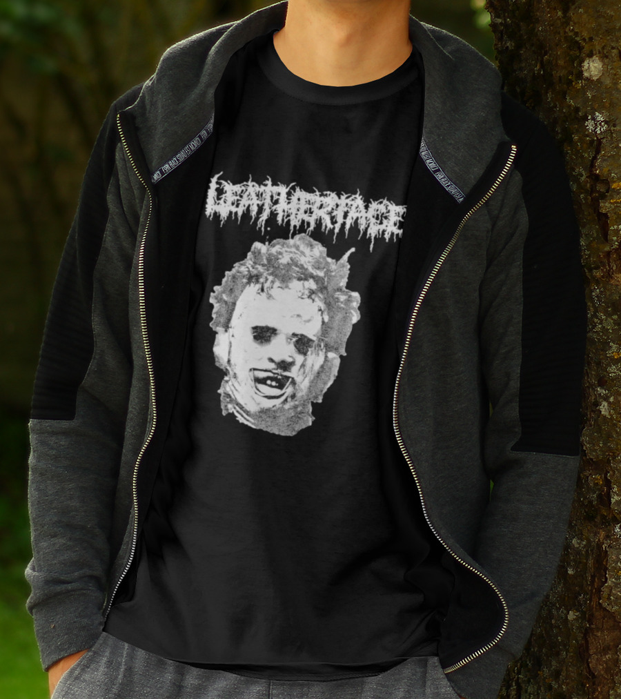 The Texas Chainsaw Massacre Metal Face Horror Icon Classic T-Shirt