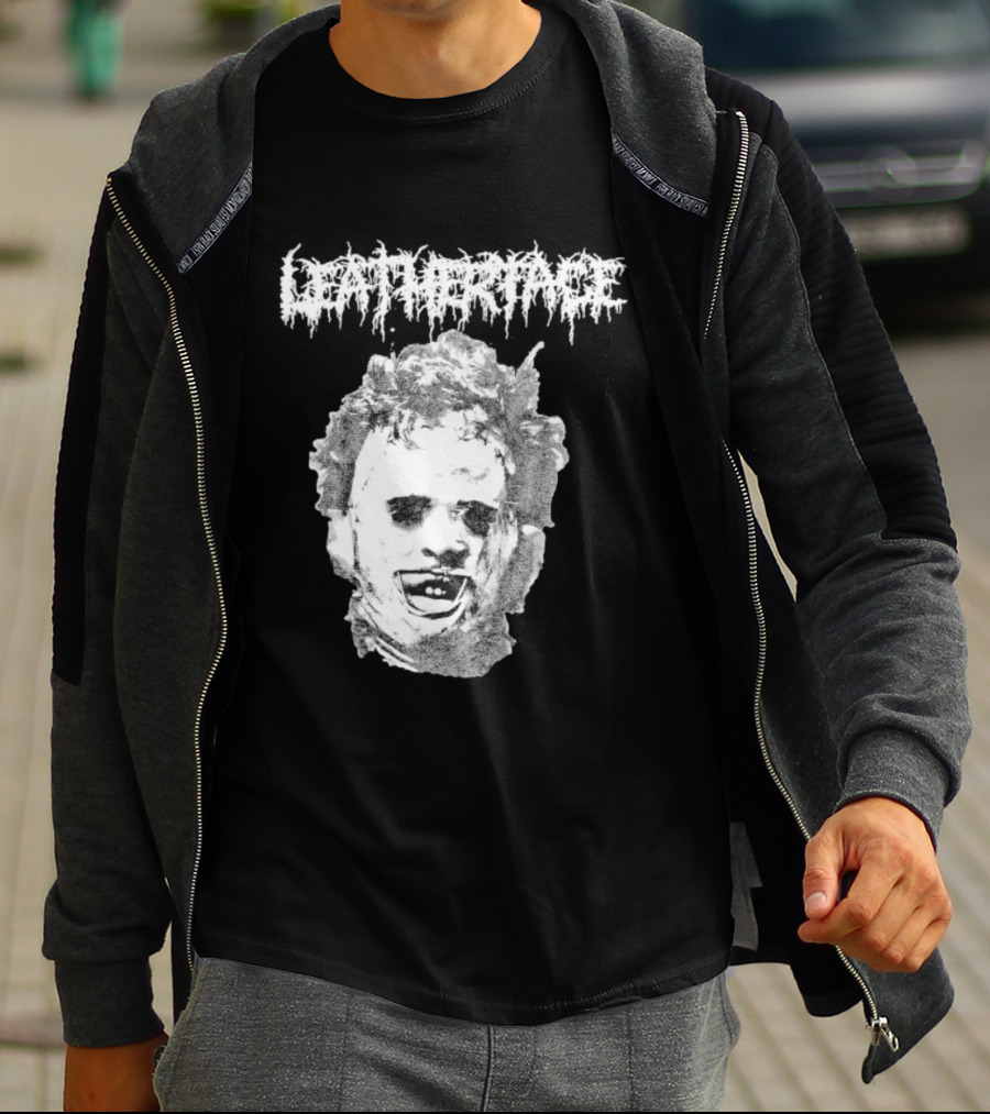 The Texas Chainsaw Massacre Metal Face Horror Icon Classic T-Shirt