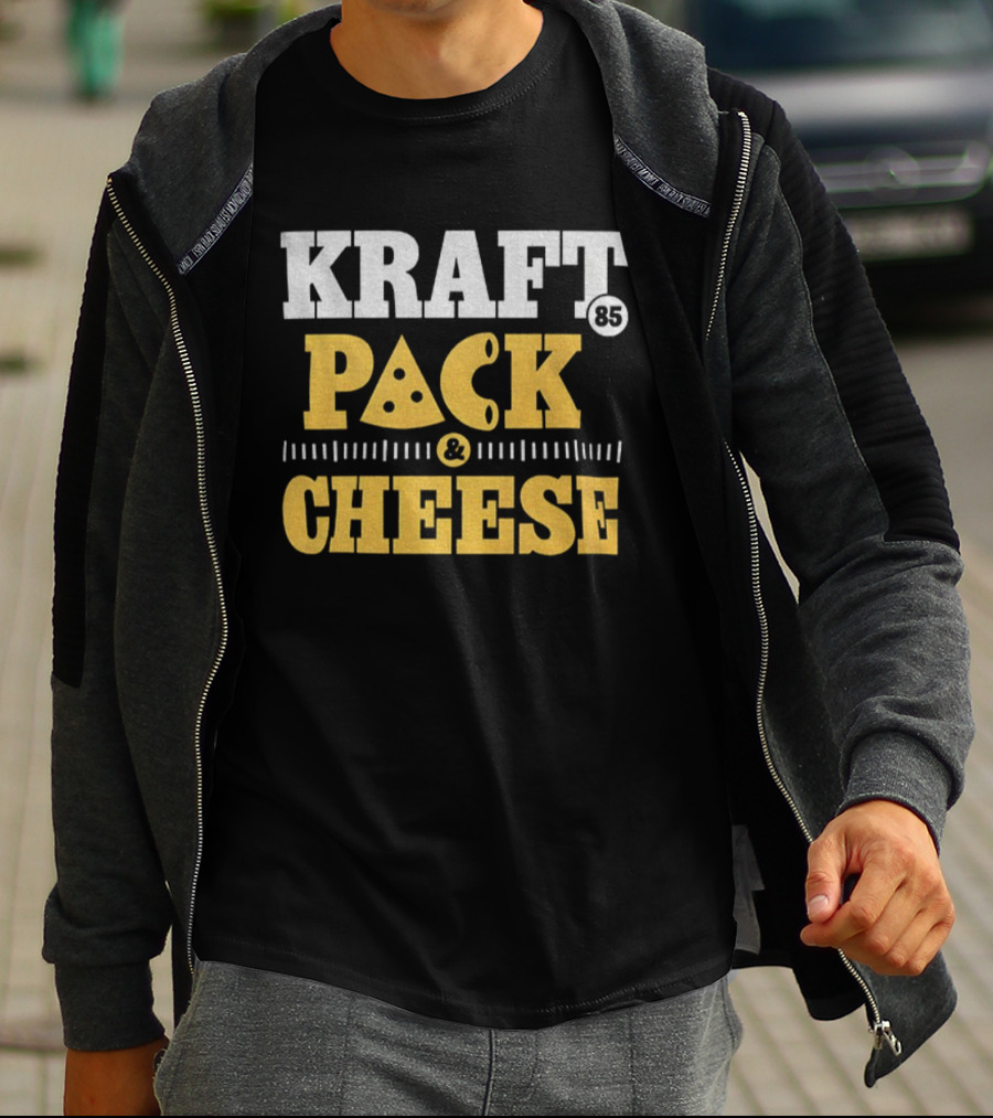 Kraft Pack Cheese NFL Green Bay Packers Tucker Kraft 2025 T-Shirt