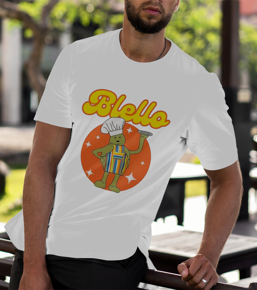 Biello Chef With Colorful Apron And Hat Retro Style T-Shirt
