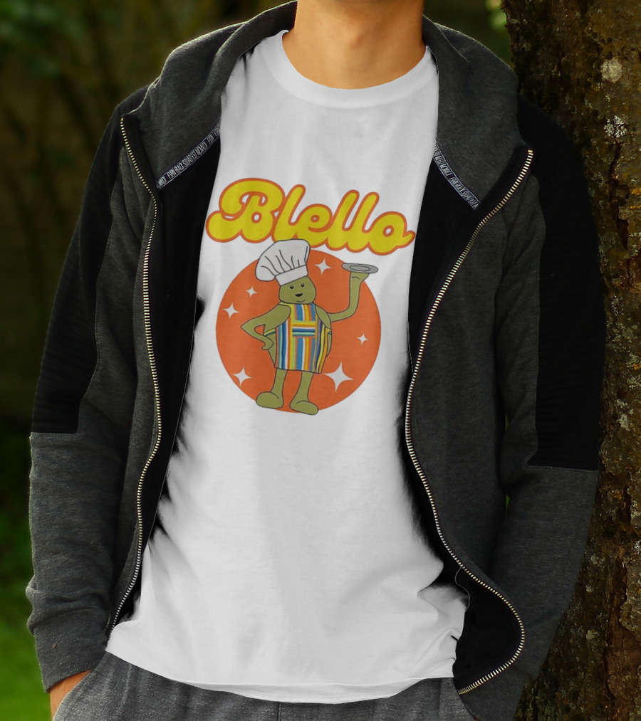 Biello Chef With Colorful Apron And Hat Retro Style T-Shirt